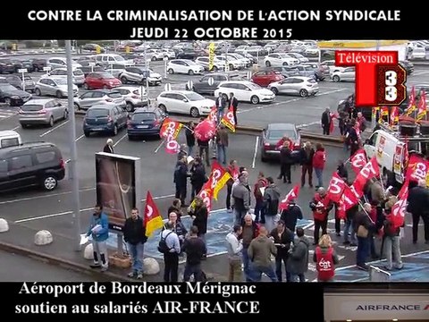 Télévision-Bordeaux-33 les salariés d'AIR-France témoigne de leurs conditions de travail