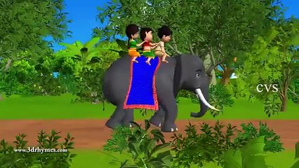 Elly the Elephant - 3D Animation English Nursery rhyme for children