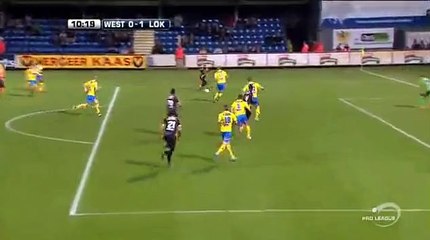 Dennis Odoi GOAL - Westerlo 0 - 1 Lokeren - Jupiler League - 24/10/2015