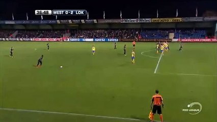 GOAL Marko Mirić - Westerlo 0 - 2 Lokeren - Jupiler League - 24/10/2015