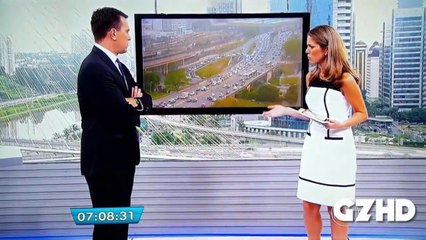 Lâmpada explode na Globo e assusta apresentadores