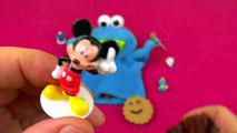 Elmo Sesame Street Cookie Monster Play-Doh Surprise Eggs Hello Kitty Smurfs Kinder Mickey