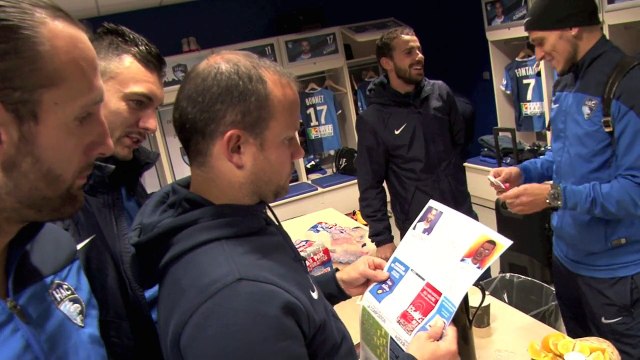 Avant Sochaux - HAC: l'arrivée joueur au Stade Océane