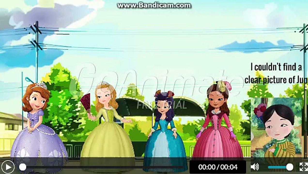I made Sofia The First on GoAnimate!