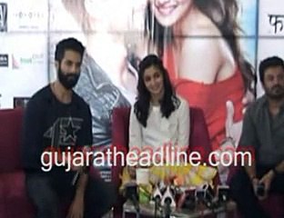 Shahid Kapoor & Alia Bhat Shaandaar team starcast in Ahmedabad for film promotion