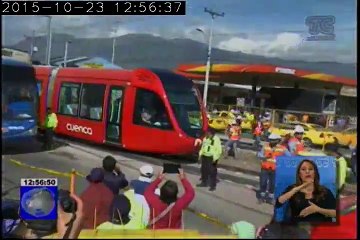 Tranvía de Cuenca hace su primer recorrido