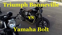 Triumph Bonneville vs Yamaha XV950 Bolt