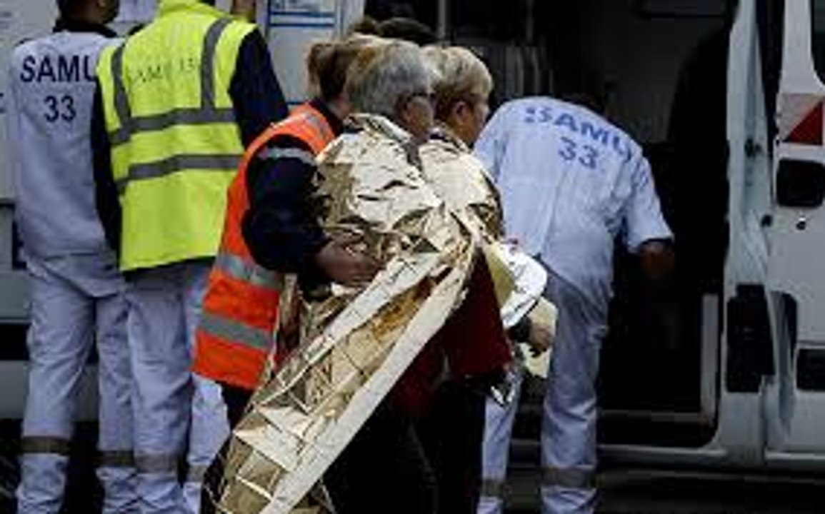 Moment of bus crash with truck in France 23.10.2015 - France road crash kills more than 40 peoples