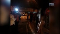 Mulher faz protesto nua em Vitória