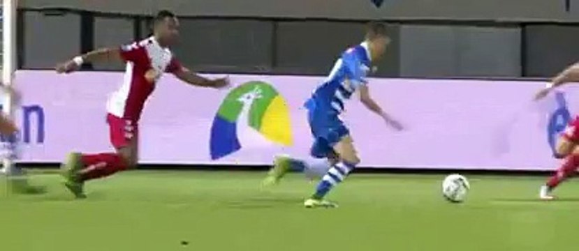 PEC Zwolle vs Utrecht - Goal Lars Veldwijk PEC Zwolle 1 vs 0 Utrecht Day 10 2015-2016 Eredivisie