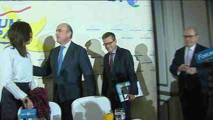 Guindos anuncia crecimiento del 3,5% y caída récord del paro