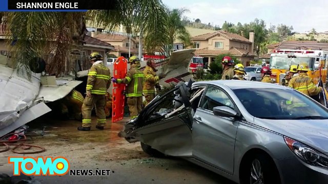Santee plane crash: Two killed as plane crashes into residential driveway - TomoNews