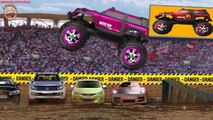 Learning Colors Collection Vol. 1 - Learn Colours Monster Trucks, Fire Engines, Garbage Tr