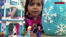 Frozen Toys Video – Elsa & Anna Toys Giant Frozen Play Doh Surprise Egg   Lego Castle   Kinder Egg
