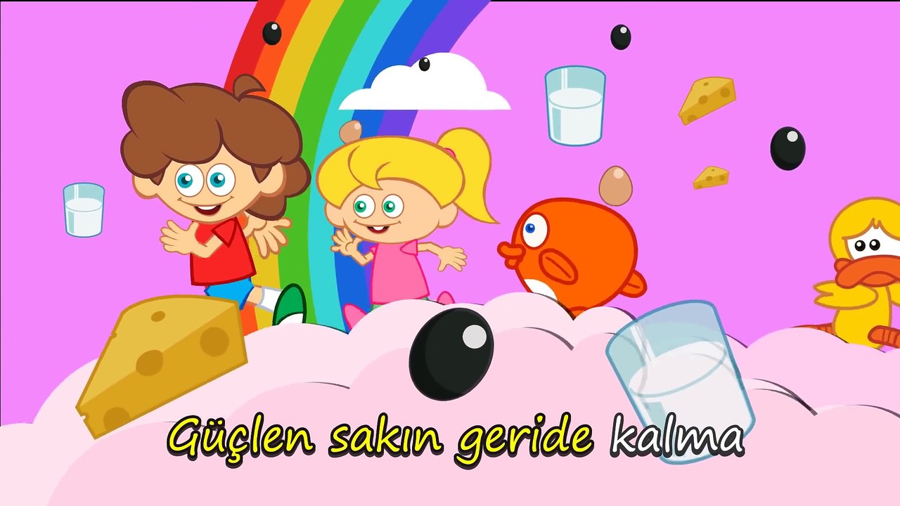 GÜÇLEN GERİDE KALMA - Sevimli Dostlar Eğitici Çizgi Film Çocuk Şarkıları Videoları