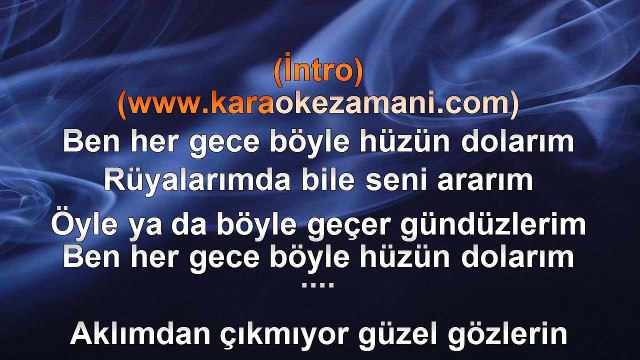 Orhan Hakalmaz - Her Gece - 2012 TÜRKÇE KARAOKE