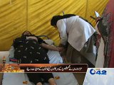 Azadarain-e-Hussain donating blood for thalassemia patients