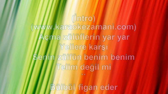 Orhan Ölmez - Açma Zülüflerin - 2008 TÜRKÇE KARAOKE