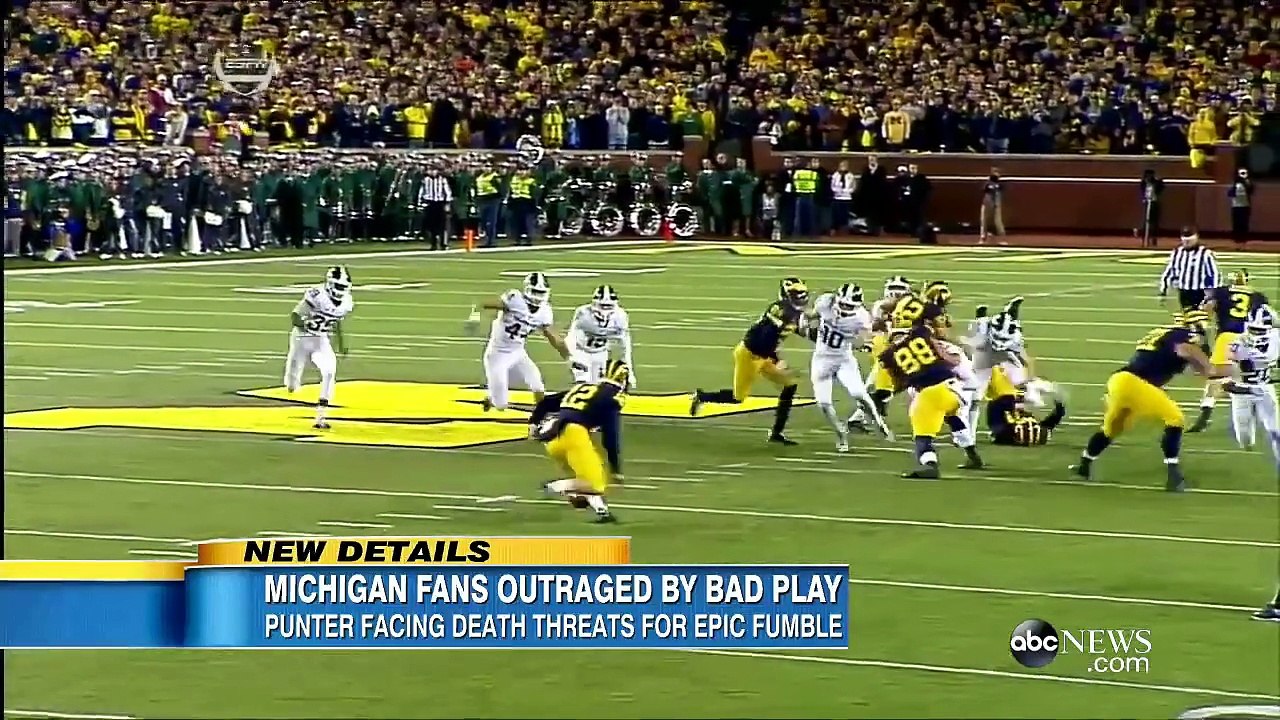 Michigan Football Fans Outraged by Punters Mistake