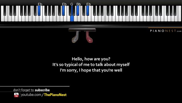 Adele - Hello - Piano Karaoke _ Sing Along _ Cover with Lyrics -