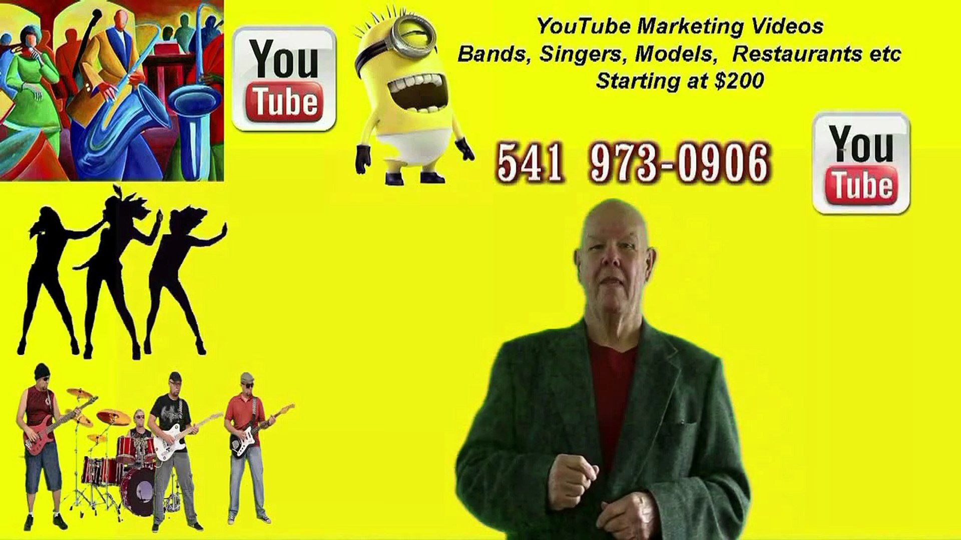 ⁣SINGERS MUSIC BANDS YOUTUBE MARKETING VIDEOS MEDFORD OREGON
