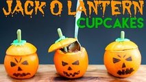 HALLOWEEN Pumpkin Cupcakes! Jack O Lantern Mini Cakes in ORANGES!