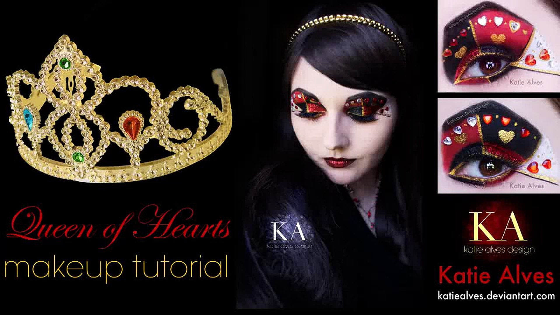 Queen Of Hearts Halloween Makeup Tutorial Dailymotion Video