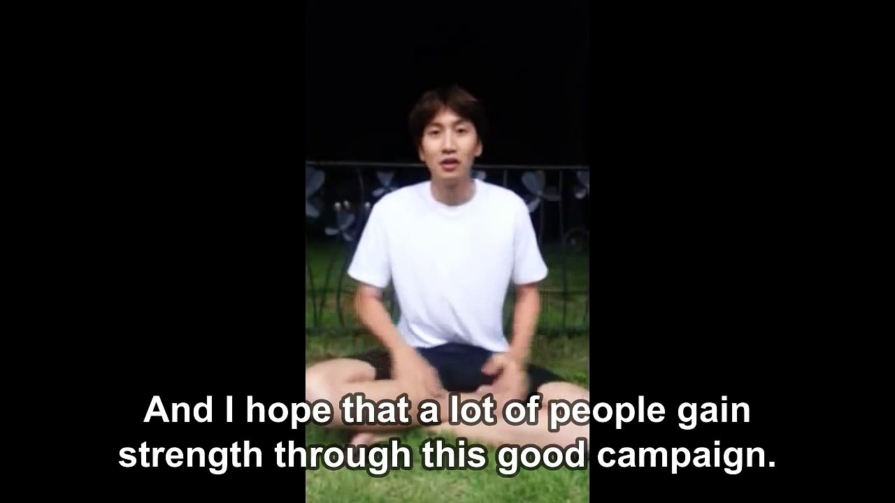Lee Kwang Soo takes the ALS Ice Bucket Challenge (English)