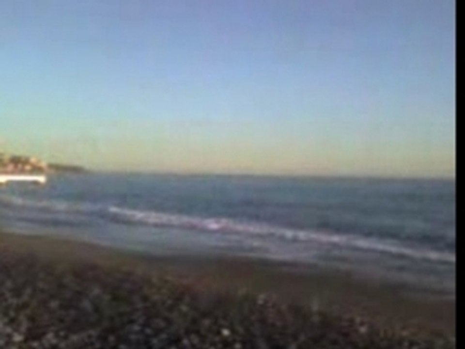 Fevrier a nice aux bords de la plage