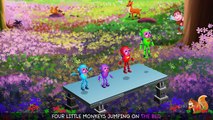 Five Little Monkeys Jumping On The Bed _ Part 2  - 3D Animation - English Nursery Rhymes - Nursery Rhymes - Kids Rhymes - for children with Lyrics