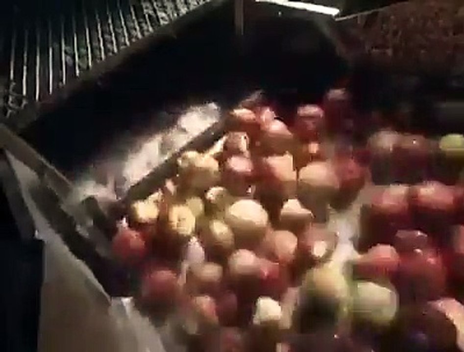 How is produced apple juice