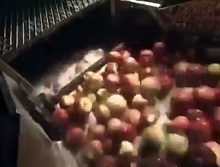 How is produced apple juice