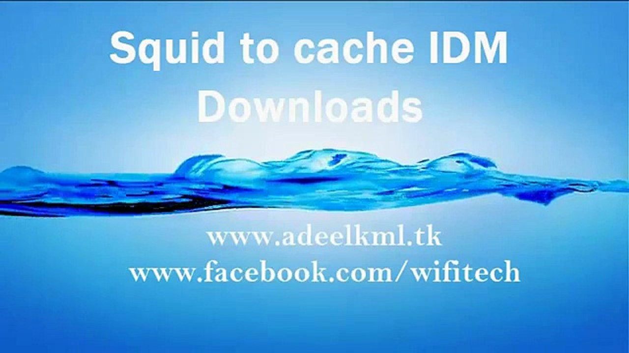 Squid Proxy Server to cache IDM Downloads