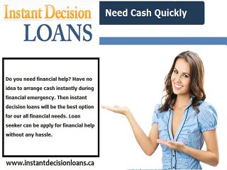 Instant Decision Loans – Suitable Funds Instantly Without Any Delay For All Circumstances