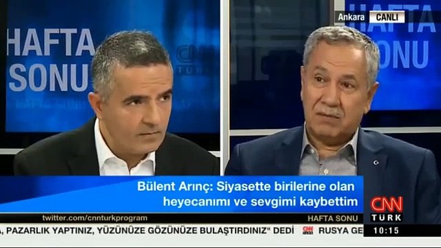 Bülent Arınç: Birilerine Olan Sevgimi Biraz Kaybetmiş Olabilirim