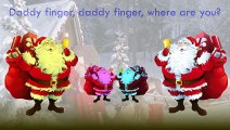 Santa Claus Finger Family Song Daddy Finger Nursery Rhymes Christmas Woman Full animated c