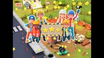 Little Builders Construction Game Cartoon for Children with Cement Mixer, Diggers and Cran