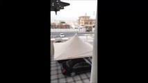 Man miserably fails riding his hoverboard segway in Dubai