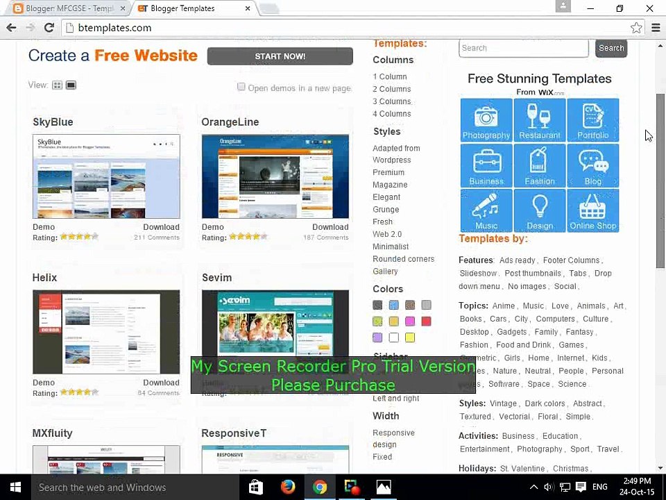 How to add a own blogger template to your blog.