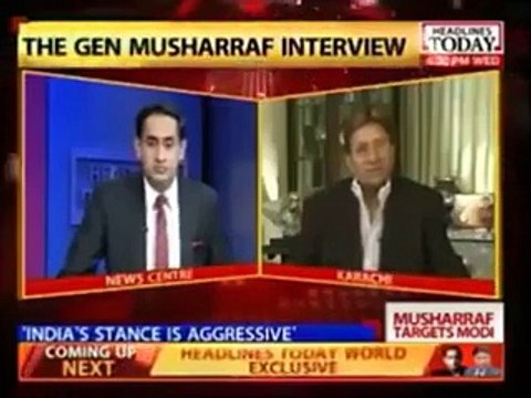 Perviaz Musharraf Insulted Narender Modi on Indian Channel Lion Roaring