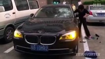 Chinesa não perdoa traição do marido e quem paga é o seu BMW!!!