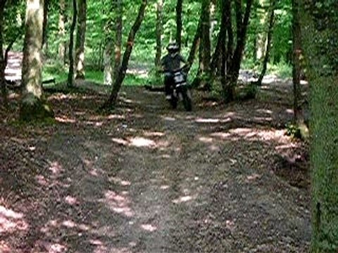 gamelle en dirt bike