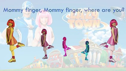 LAZY TOWN - Finger Family Song [Nursery Rhyme] Toy SONG | Finger Family Fun