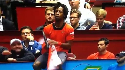L’Air Guitar de Gaël Monfils en plein match