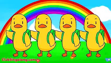 New Duck Five Little Ducks Counting Rhyme Educational Nursery Song Teach 123s Toddler Learning Video