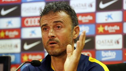 Luis Enrique: "El objetivo es ganar, y si se puede hacer con la portería a cero, mejor"