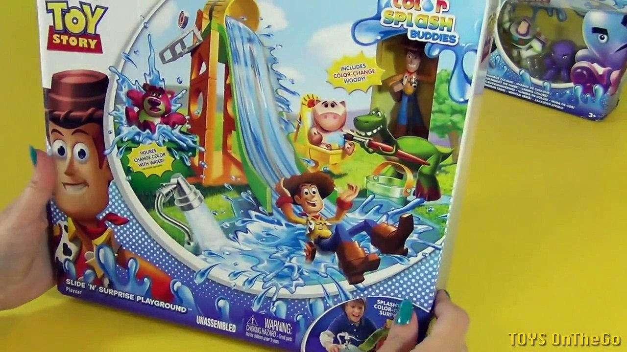 Toy Story Changes Colour Slide n Surprise Playground Color Splash Buddies Juguetes de Disn