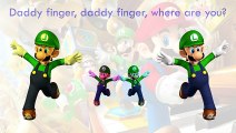 Super Mario Finger Family Song Daddy Finger Nursery Rhymes Green Yellow Version Full anima