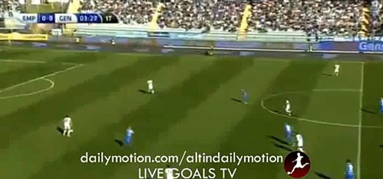 Genoa 1st Big Chance - Empoli vs Genoa - Serie A - 24.10.2015