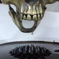Amazing Ferrofluid Skull Sculpture